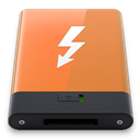 Orange Thunderbolt W icon